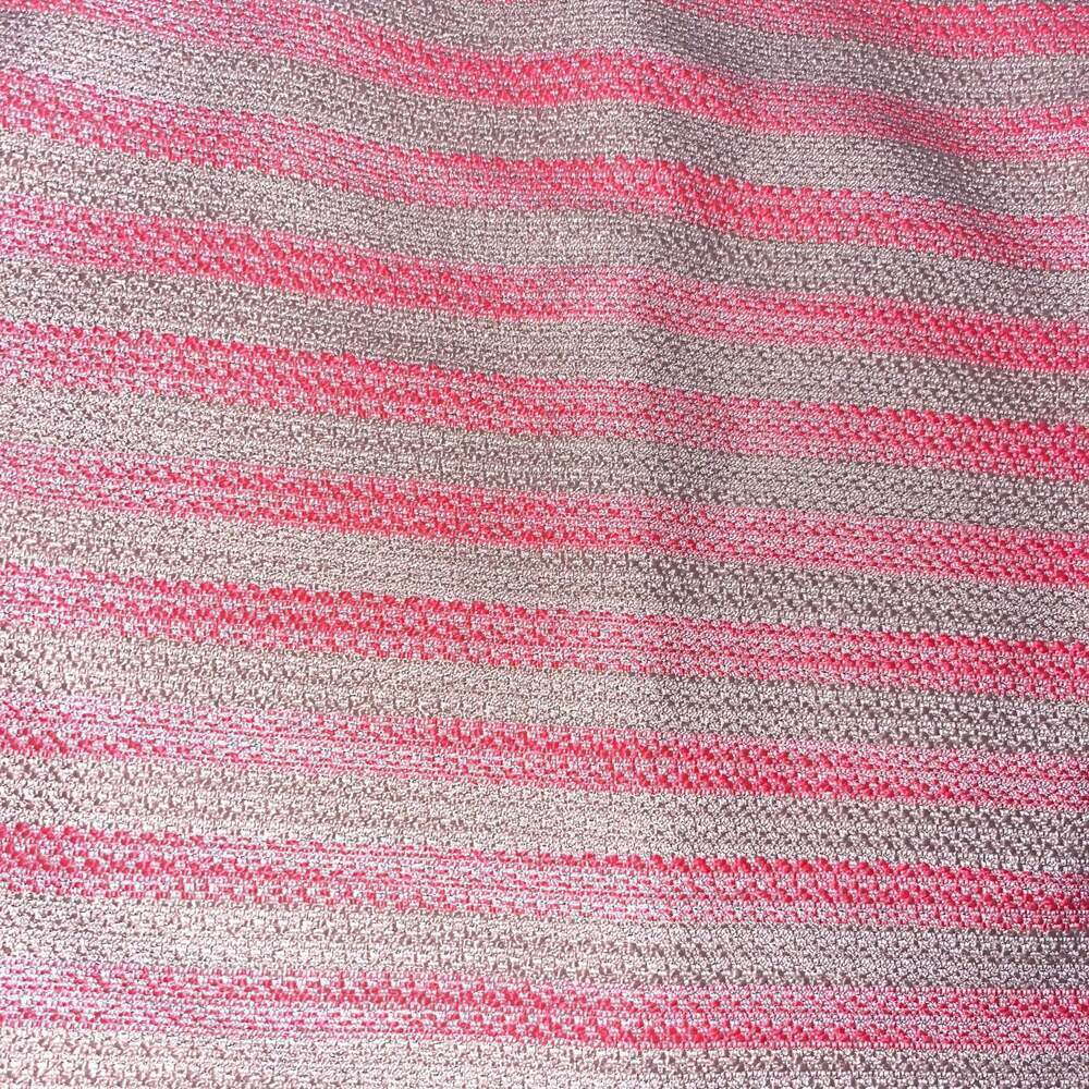 Eliza J Alina Striped Tweed Dress Hot Pink and Cream with Metallic Thread - Picture 3 of 4